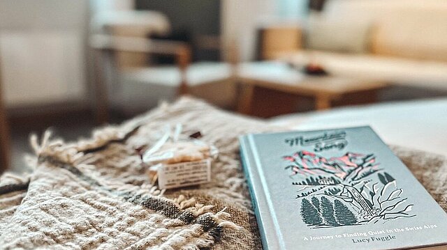 Buch in einer gemütlichen Unterkunft vom Hotel Victoria in Meiringen