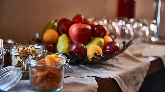 Obstschale im Hotel Victoria in Meiringen