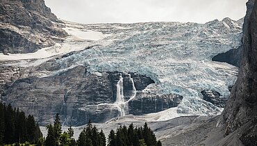 Rosenlaui Gletscher im Sommer im Haslital