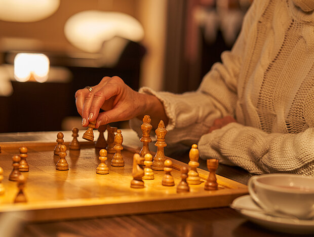 Schachbrett im Hotel Victoria in Meiringen