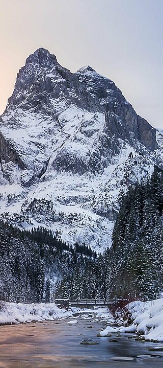 Winterlandschaft im Reichenbachtal im Haslital