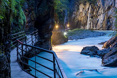 Aarenschlucht im Sommer im Haslital