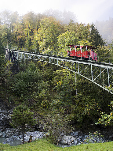 Highlights Reichenbachfall Bahn in der Grimselwelt im Berner Oberland