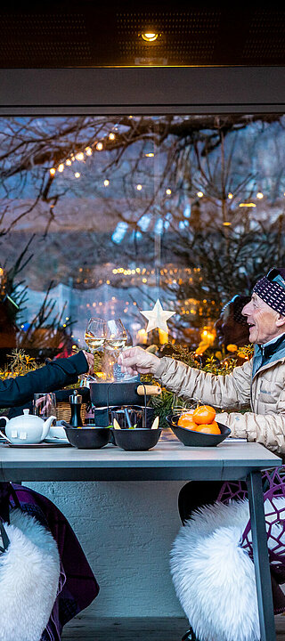 Fondue im Winter auf der Terrasse 2026