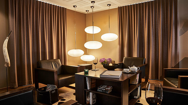 Lobby im Hotel Victoria in Meiringen