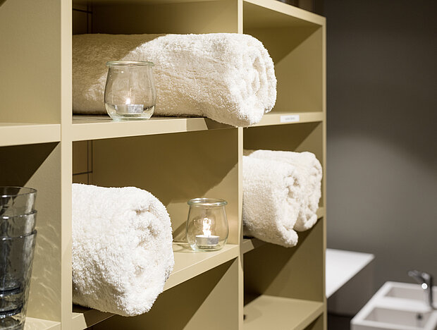 Handtücher im Fitness Wellness Center Meiringen