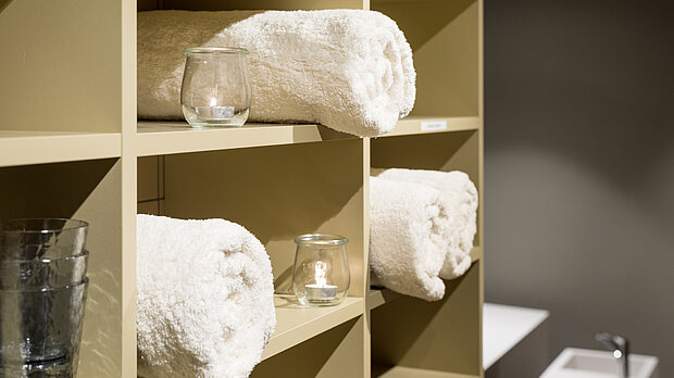 Handtücher im Fitness Wellness Center Meiringen