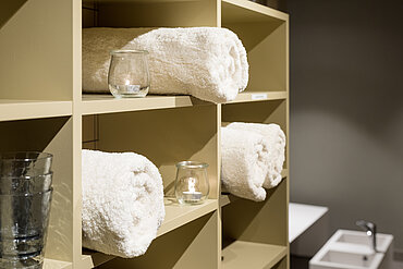 Handtücher im Fitness Wellness Center Meiringen