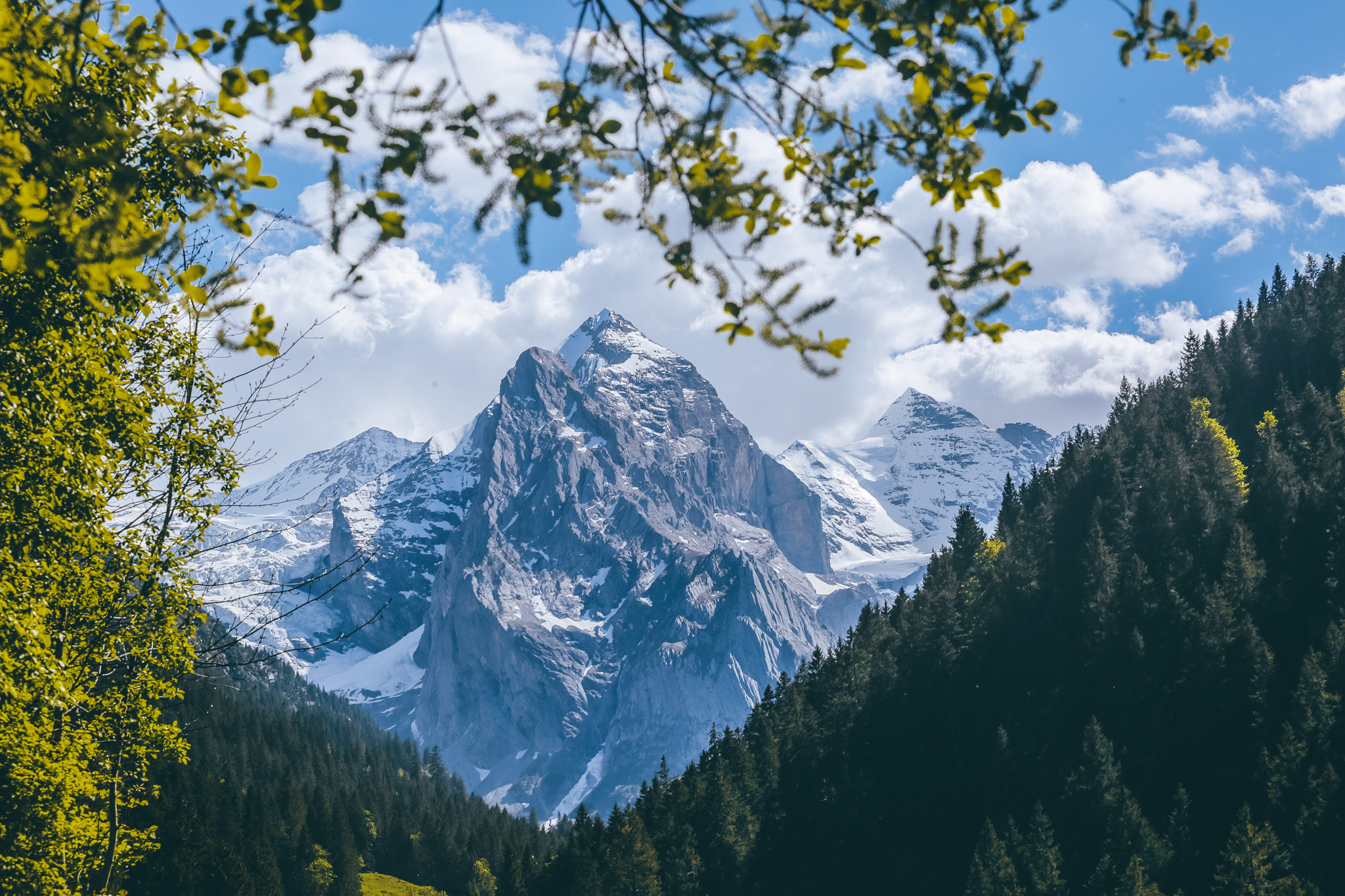 Berglandschaft im Haslital im Sommer