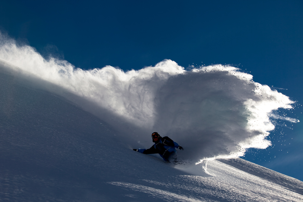 Skifahren im Halsital im Winter