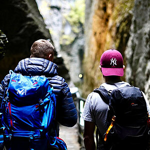 Too hot? We know a cooler place. ️⁠ Escape the heat. Adventure starts just minutes from Victoria Hotel... the Aare Gorge!